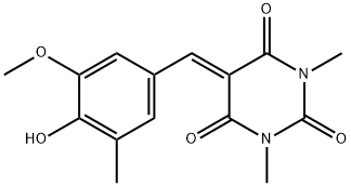 5-[(4-HYDROXY-3-METHOXY-5-METHYLPHENYL)METHYLENE]-1,3-DIMETHYL-2,4,6(1H,3H,5H)-PYRIMIDINETRIONE Struktur