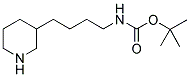 3-(4-BOC-AMINOBUTYL)PIPERIDINE Struktur