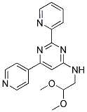 N-(2,2-DIMETHOXYETHYL)-2-PYRIDIN-2-YL-6-PYRIDIN-4-YLPYRIMIDIN-4-AMINE Struktur