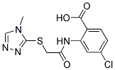 4-CHLORO-2-[2-(4-METHYL-4H-[1,2,4]TRIAZOL-3-YLSULFANYL)-ACETYLAMINO]-BENZOIC ACID Struktur