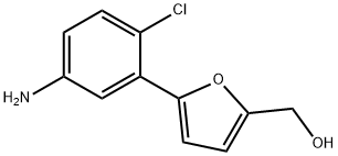 [5-(5-AMINO-2-CHLORO-PHENYL)-FURAN-2-YL]-METHANOL Struktur