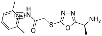 2-[5-(1-AMINO-ETHYL)-[1,3,4]OXADIAZOL-2-YLSULFANYL]-N-(2,6-DIMETHYL-PHENYL)-ACETAMIDE Struktur