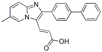 3-(2-BIPHENYL-4-YL-6-METHYL-IMIDAZO[1,2-A]PYRIDIN-3-YL)-ACRYLIC ACID Struktur