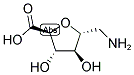 5R-AMINOMETHYL-3S,4S-DIHYDROXY-TETRAHYDROFURANE-2S-CARBOXYLIC ACID Struktur