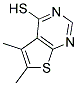 5,6-DIMETHYL-THIENO[2,3-D]PYRIMIDINE-4-THIOL Struktur