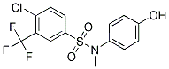 4-CHLORO-N-(4-HYDROXY-PHENYL)-N-METHYL-3-TRIFLUOROMETHYL-BENZENESULFONAMIDE Struktur