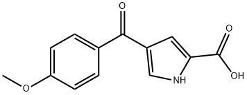 4-(4-METHOXY-BENZOYL)-1H-PYRROLE-2-CARBOXYLIC ACID Struktur