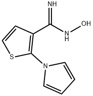 N'-HYDROXY-2-(1H-PYRROL-1-YL)-3-THIOPHENECARBOXIMIDAMIDE Struktur