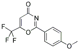 2-(4-METHOXY-PHENYL)-6-TRIFLUOROMETHYL-[1,3]-OXAZIN-4-ONE Struktur