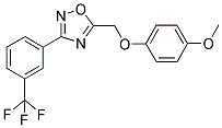 4-METHOXYPHENYL (3-[3-(TRIFLUOROMETHYL)PHENYL]-1,2,4-OXADIAZOL-5-YL)METHYL ETHER Struktur