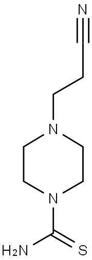 4-(2-CYANOETHYL)PIPERAZINE-1-CARBOTHIOAMIDE Struktur