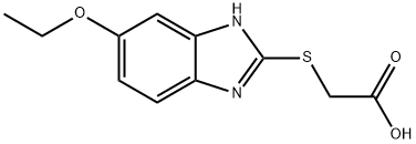 (6-ETHOXY-1 H-BENZOIMIDAZOL-2-YLSULFANYL)-ACETIC ACID Struktur