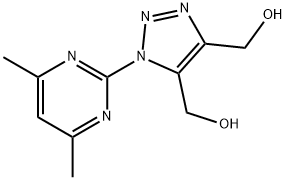 [1-(4,6-DIMETHYL-2-PYRIMIDINYL)-5-(HYDROXYMETHYL)-1H-1,2,3-TRIAZOL-4-YL]METHANOL Struktur