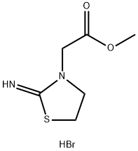 METHYL (2-IMINO-1,3-THIAZOLIDIN-3-YL)ACETATE HYDROBROMIDE Struktur