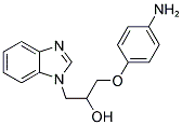 1-(4-AMINO-PHENOXY)-3-BENZOIMIDAZOL-1-YL-PROPAN-2-OL Struktur