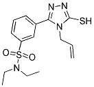 3-(4-ALLYL-5-MERCAPTO-4H-[1,2,4]TRIAZOL-3-YL)-N,N-DIETHYL-BENZENESULFONAMIDE Struktur