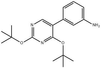 3-(2,4-DITERT-BUTOXY-5-PYRIMIDINYL)PHENYLAMINE Struktur