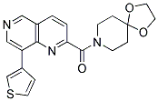 2-(1,4-DIOXA-8-AZASPIRO[4.5]DEC-8-YLCARBONYL)-8-THIEN-3-YL-1,6-NAPHTHYRIDINE Struktur