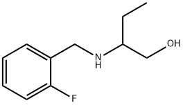 2-(2-FLUORO-BENZYLAMINO)-BUTAN-1-OL Struktur