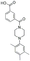 3-([4-(2,4,5-TRIMETHYLPHENYL)PIPERAZIN-1-YL]CARBONYL)BENZOIC ACID Struktur