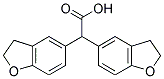 DI-2,3-DIHYDRO-1-BENZOFURAN-5-YLACETIC ACID Struktur