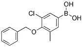 4-BENZYLOXY-3-CHLORO-5-METHYLPHENYLBORONIC ACID Struktur