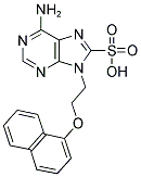 6-AMINO-9-[2-(1-NAPHTHYLOXY)ETHYL]-9H-PURINE-8-SULFONIC ACID Struktur