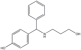 4-[(3-HYDROXY-PROPYLAMINO)-PHENYL-METHYL]-PHENOL Struktur