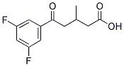 5-(3,5-DIFLUOROPHENYL)-3-METHYL-5-OXOVALERIC ACID Struktur