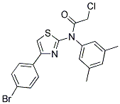 N-[4-(4-BROMOPHENYL)-1,3-THIAZOL-2-YL]-2-CHLORO-N-(3,5-DIMETHYLPHENYL)ACETAMIDE Struktur