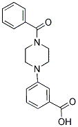 3-(4-BENZOYLPIPERAZIN-1-YL)BENZOIC ACID Struktur