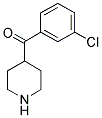 4-(3-CHLOROBENZOYL)PIPERIDINE Struktur