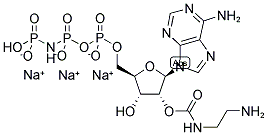 2'/3'-O-(2-AMINOETHYL-CARBAMOYL)-ADENOSINE-5'-[(BETA,GAMMA)-IMIDO]TRIPHOSPHATE, SODIUM SALT Struktur