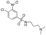 4-CHLORO-N-[3-(DIMETHYLAMINO)PROPYL]-3-NITROBENZENESULFONAMIDE Struktur