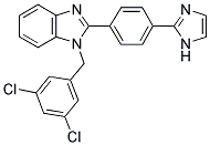 1-(3,5-DICHLORO-BENZYL)-2-[4-(4H-IMIDAZOL-2-YL)-PHENYL]-1H-BENZOIMIDAZOLE Struktur