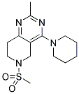 2-METHYL-6-(METHYLSULFONYL)-4-PIPERIDIN-1-YL-5,6,7,8-TETRAHYDROPYRIDO[4,3-D]PYRIMIDINE Struktur