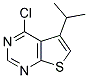 4-CHLORO-5-ISOPROPYL-THIENO[2,3-D]PYRIMIDINE Struktur