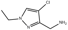 C-(4-CHLORO-1-ETHYL-1H-PYRAZOL-3-YL)-METHYLAMINE Struktur