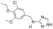 N-(3-CHLORO-4-ETHOXY-5-METHOXYBENZYL)-1H-1,2,4-TRIAZOL-3-AMINE Struktur