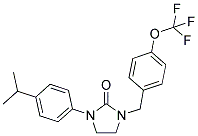 1-(4-ISOPROPYLPHENYL)-3-[4-(TRIFLUOROMETHOXY)BENZYL]IMIDAZOLIDIN-2-ONE Struktur