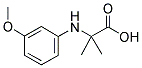 2-(3-METHOXY-PHENYLAMINO)-2-METHYL-PROPIONIC ACID Struktur