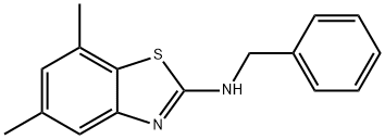 N-BENZYL-5,7-DIMETHYL-1,3-BENZOTHIAZOL-2-AMINE Struktur