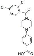 4-[4-(2,4-DICHLOROBENZOYL)PIPERAZIN-1-YL]BENZOIC ACID Struktur