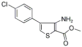 METHYL 3-AMINO-4-(4-CHLOROPHENYL)THIOPHENE-2-CARBOXYLATE Struktur