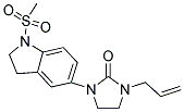 1-ALLYL-3-[1-(METHYLSULFONYL)-2,3-DIHYDRO-1H-INDOL-5-YL]IMIDAZOLIDIN-2-ONE Struktur