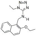 N-((2-ETHOXY-1-NAPHTHYL)METHYL)-1-ETHYL-1H-TETRAZOL-5-AMINE Struktur