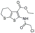 2-(2-CHLORO-ACETYLAMINO)-5,6-DIHYDRO-4H-THIENO[2,3-B]THIOPYRAN-3-CARBOXYLIC ACID ETHYL ESTER Struktur