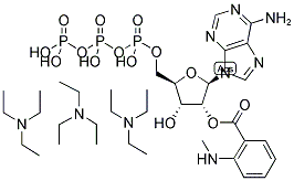 2'/3'-O-(N-METHYL-ANTHRANILOYL)-ADENOSINE-5'-TRIPHOSPHATE, TRIETHYLAMMONIUM SALT Struktur