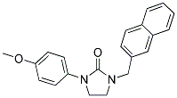 1-(4-METHOXYPHENYL)-3-(2-NAPHTHYLMETHYL)IMIDAZOLIDIN-2-ONE Struktur