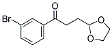 3'-BROMO-3-(1,3-DIOXOLAN-2-YL)PROPIOPHENONE Struktur